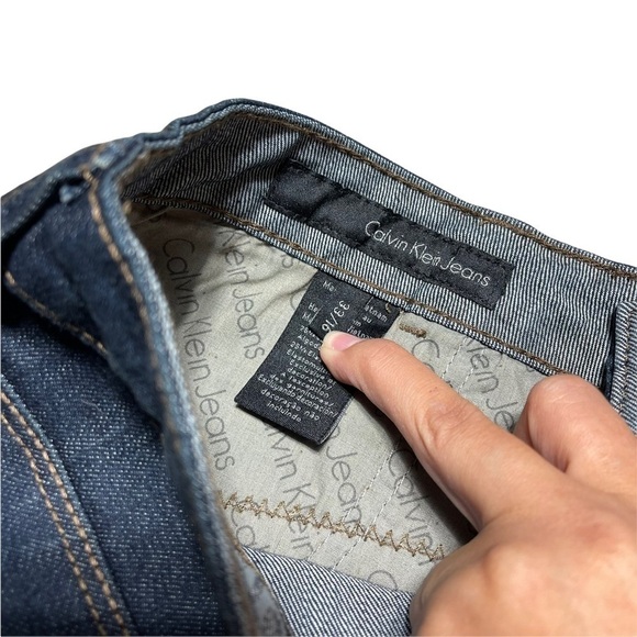 Calvin Klein Jeans Shape Straight Leg Denim Jeans 33/16 - Picture 5 of 7